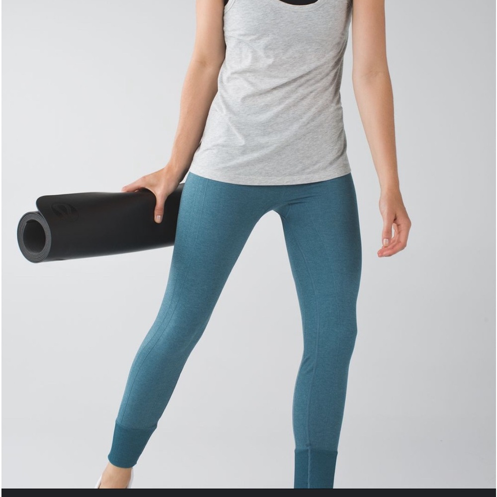 Lululemon Ebb to Street Pant Heathered Desert Teal size 4